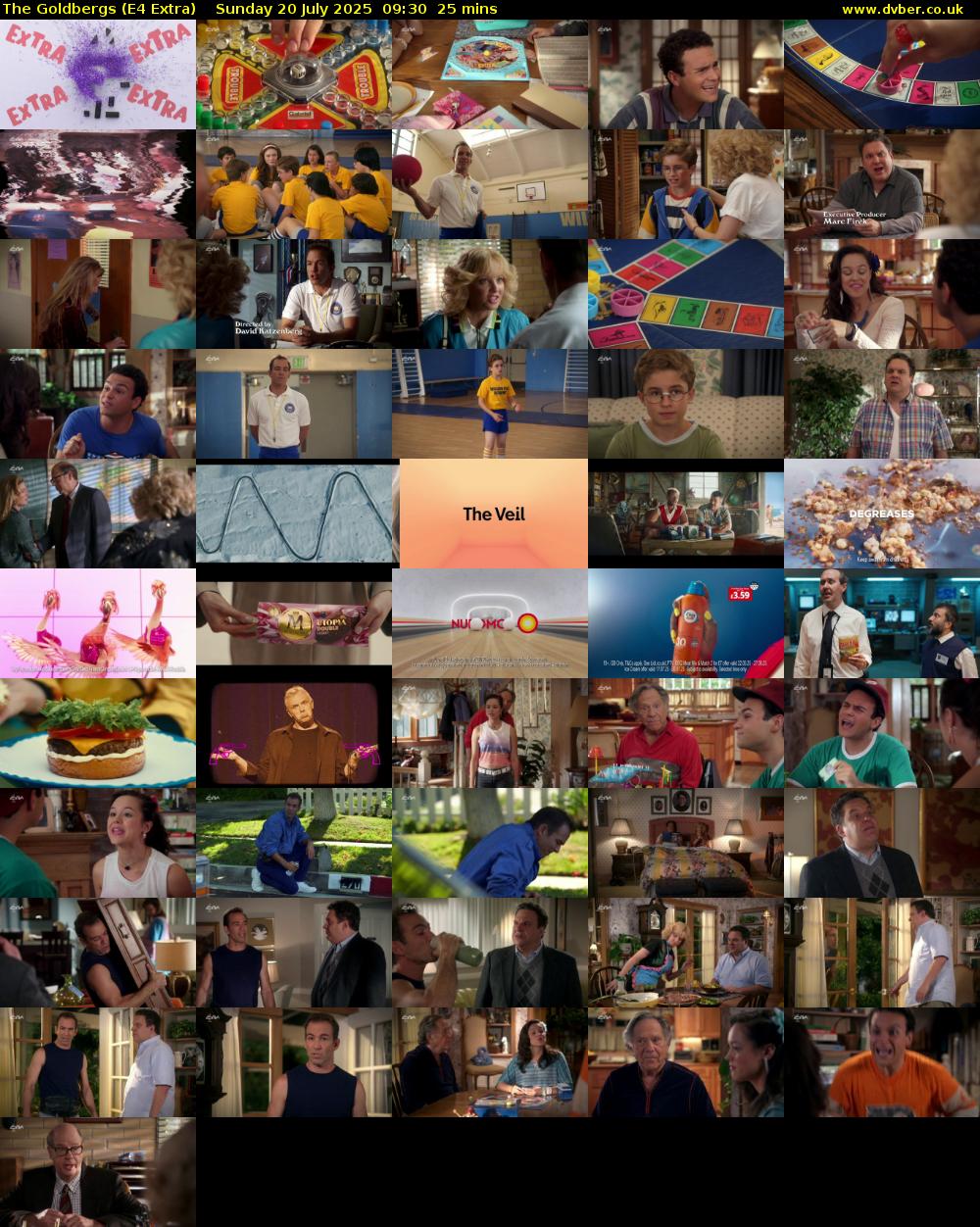 The Goldbergs (E4 Extra) Sunday 20 July 2025 09:30 - 09:55