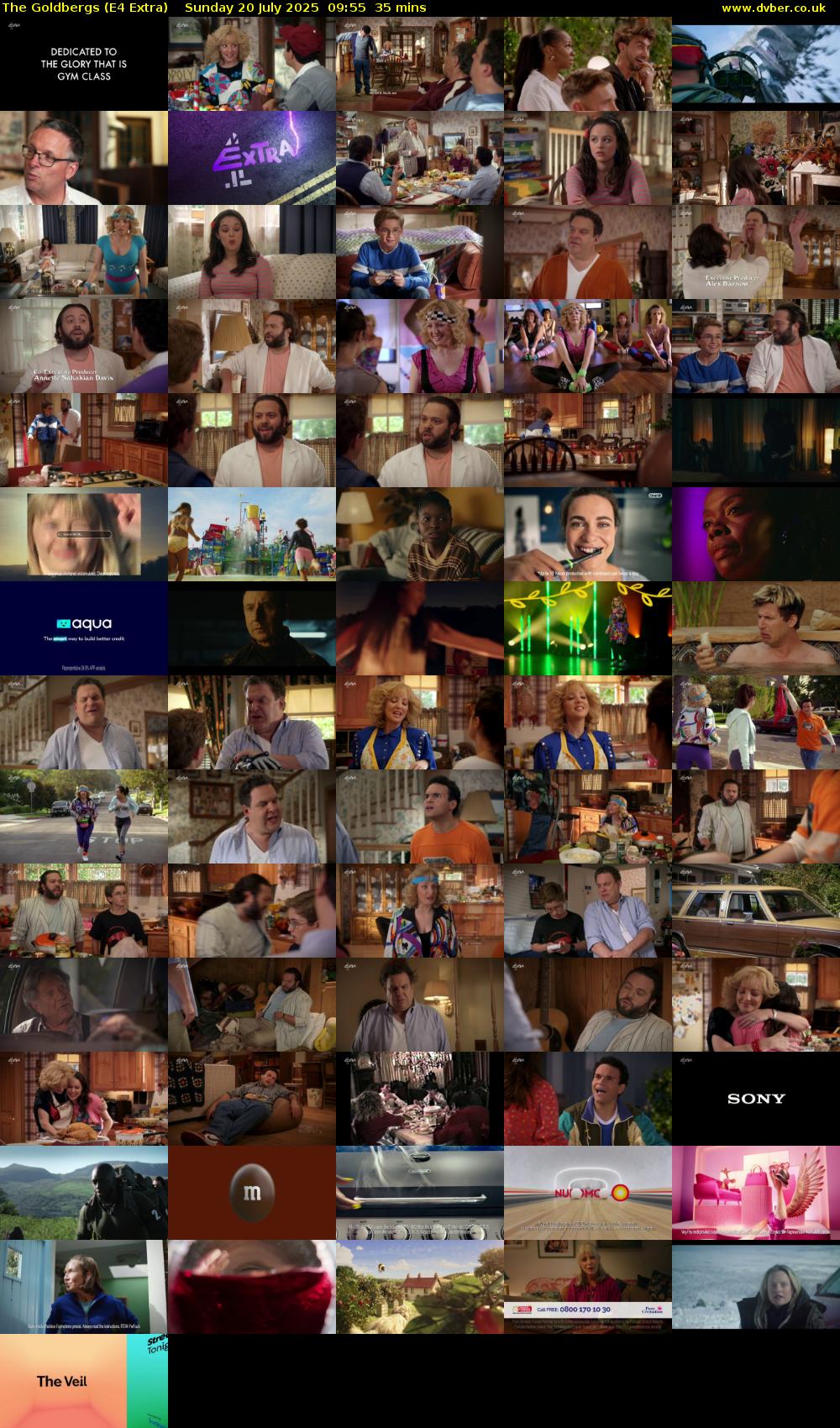 The Goldbergs (E4 Extra) Sunday 20 July 2025 09:55 - 10:30