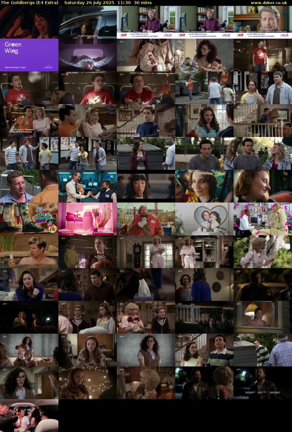 The Goldbergs (E4 Extra) Saturday 26 July 2025 11:30 - 12:00