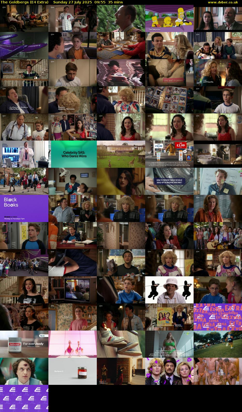 The Goldbergs (E4 Extra) Sunday 27 July 2025 09:55 - 10:30