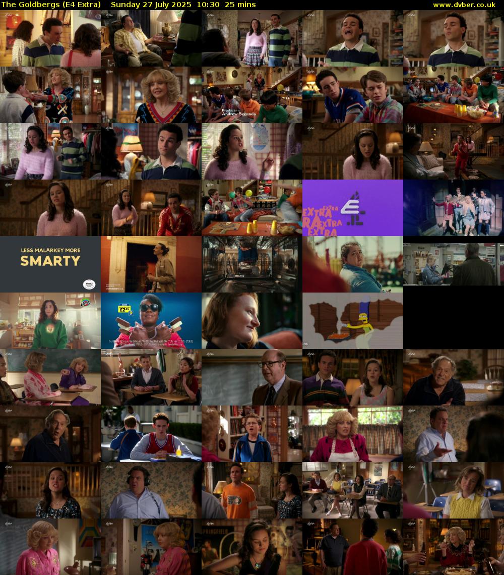 The Goldbergs (E4 Extra) Sunday 27 July 2025 10:30 - 10:55