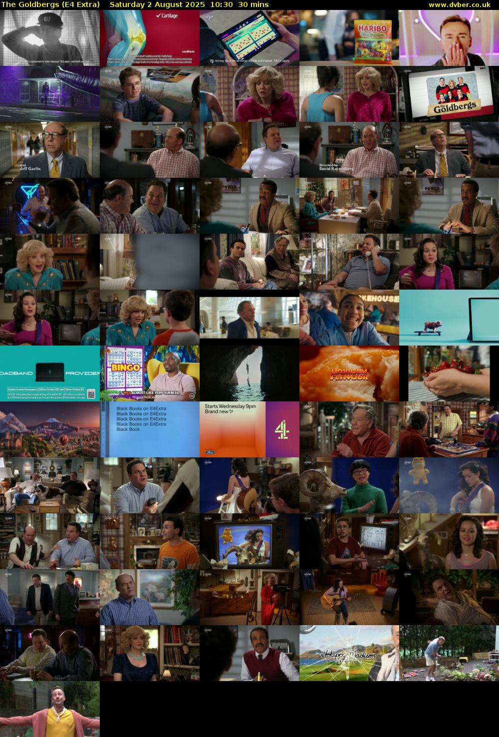 The Goldbergs (E4 Extra) Saturday 2 August 2025 10:30 - 11:00
