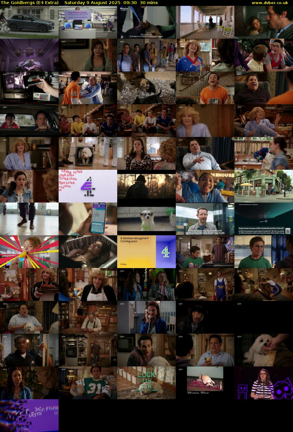 The Goldbergs (E4 Extra) Saturday 9 August 2025 09:30 - 10:00
