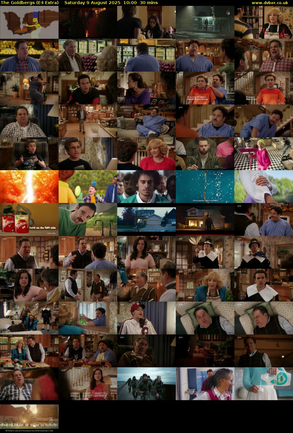 The Goldbergs (E4 Extra) Saturday 9 August 2025 10:00 - 10:30