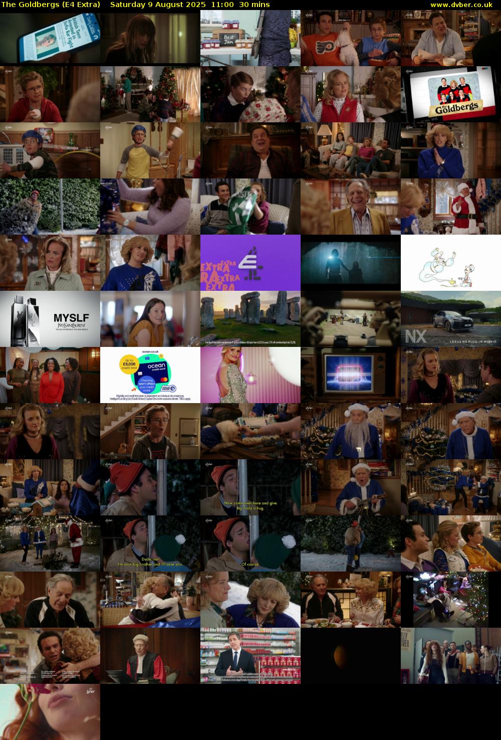 The Goldbergs (E4 Extra) Saturday 9 August 2025 11:00 - 11:30