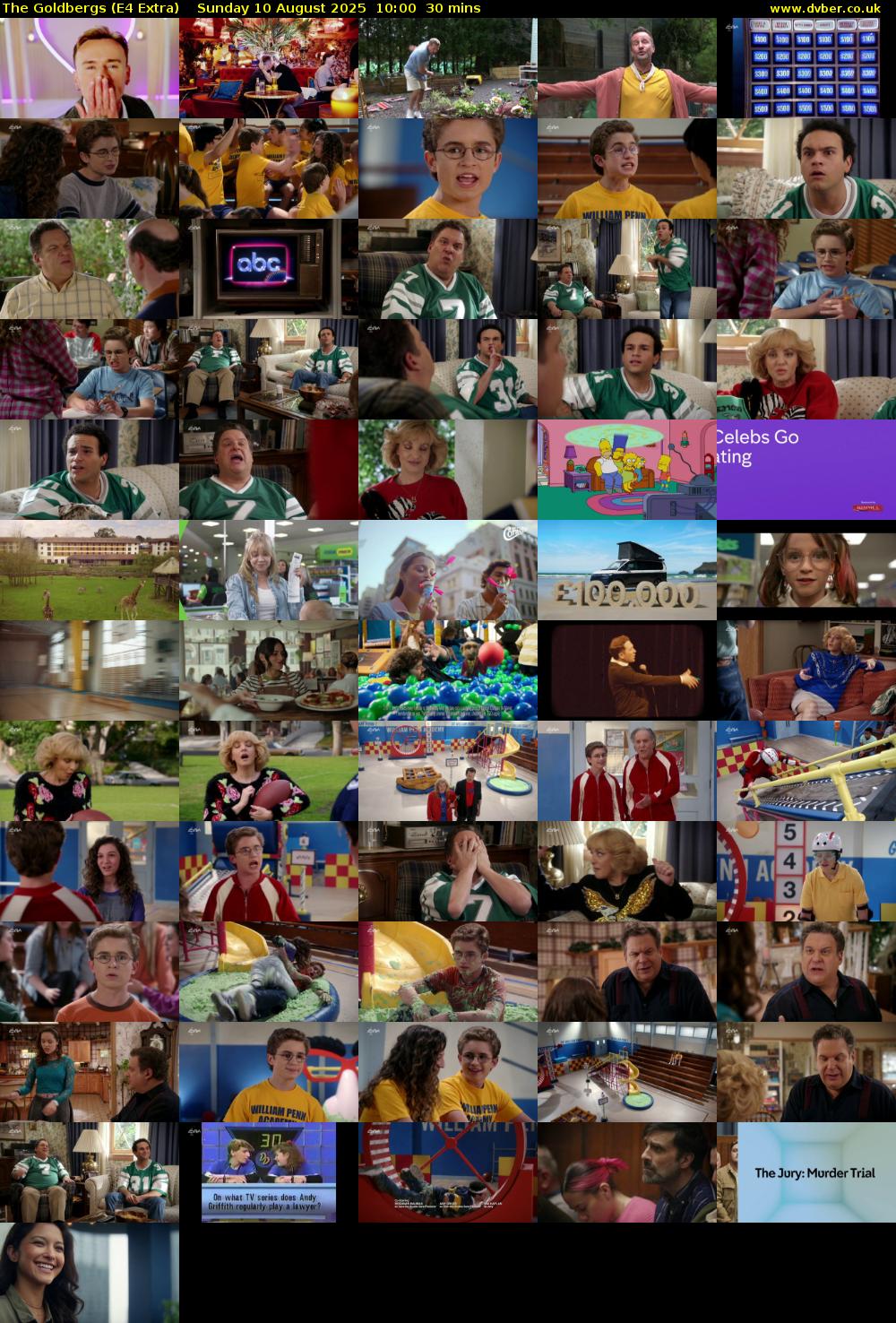 The Goldbergs (E4 Extra) Sunday 10 August 2025 10:00 - 10:30