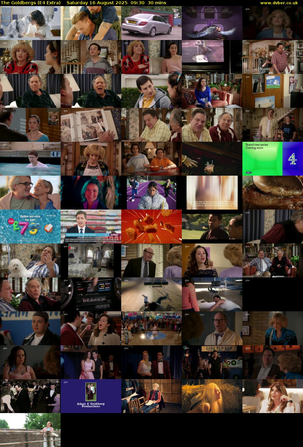 The Goldbergs (E4 Extra) Saturday 16 August 2025 09:30 - 10:00
