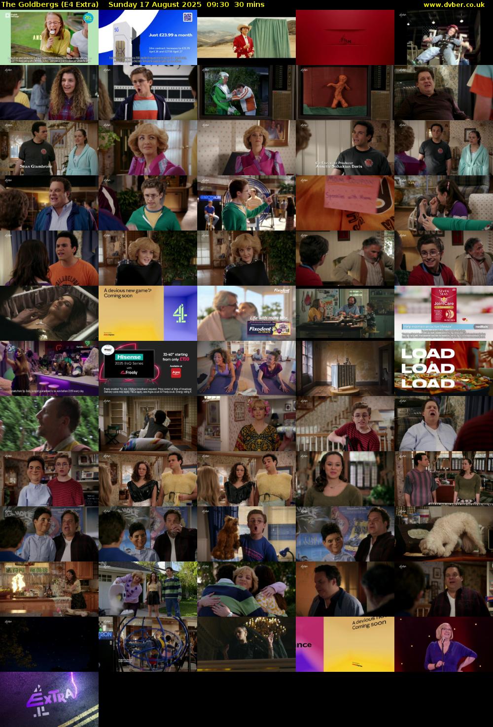 The Goldbergs (E4 Extra) Sunday 17 August 2025 09:30 - 10:00