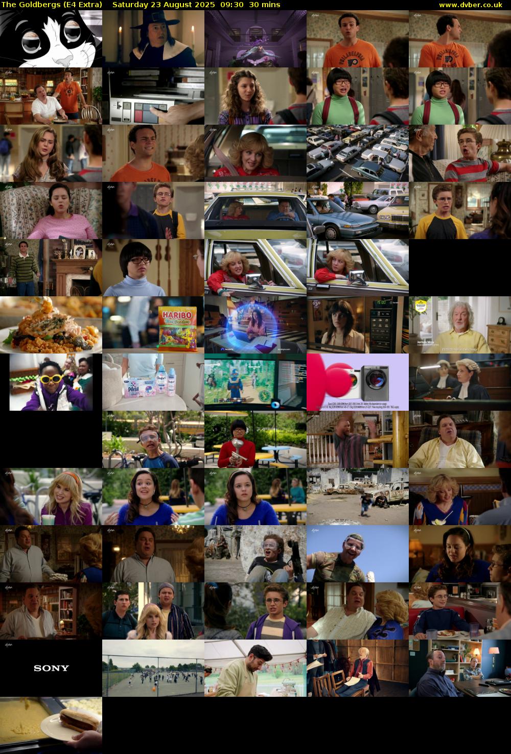 The Goldbergs (E4 Extra) Saturday 23 August 2025 09:30 - 10:00