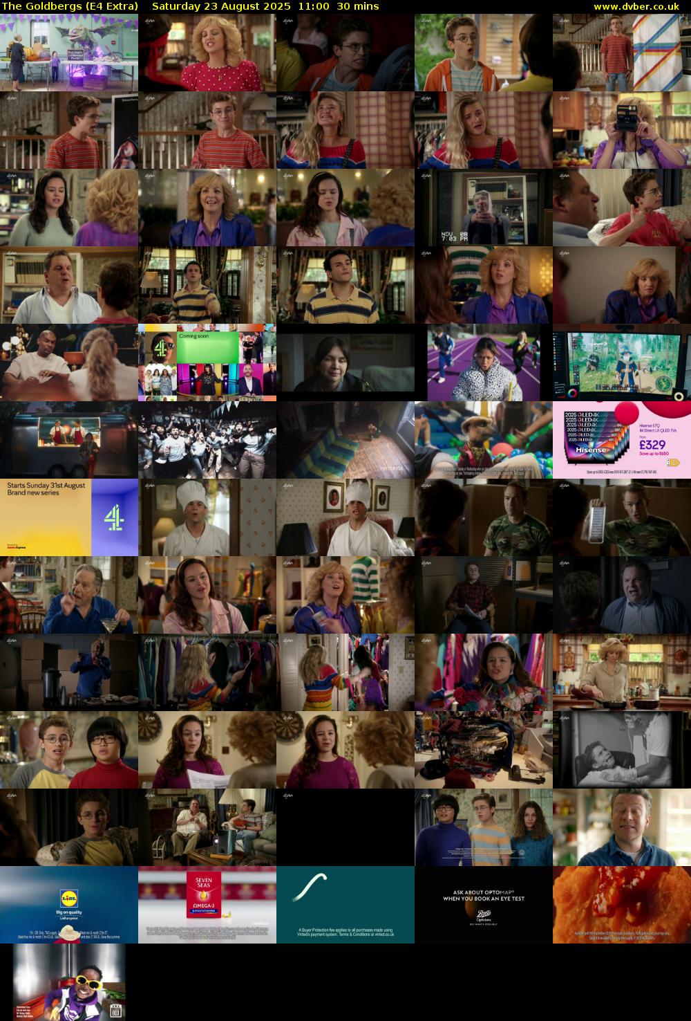 The Goldbergs (E4 Extra) Saturday 23 August 2025 11:00 - 11:30