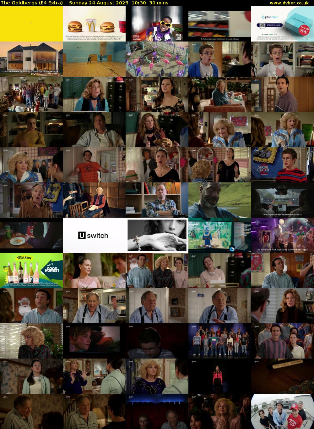 The Goldbergs (E4 Extra) Sunday 24 August 2025 10:30 - 11:00