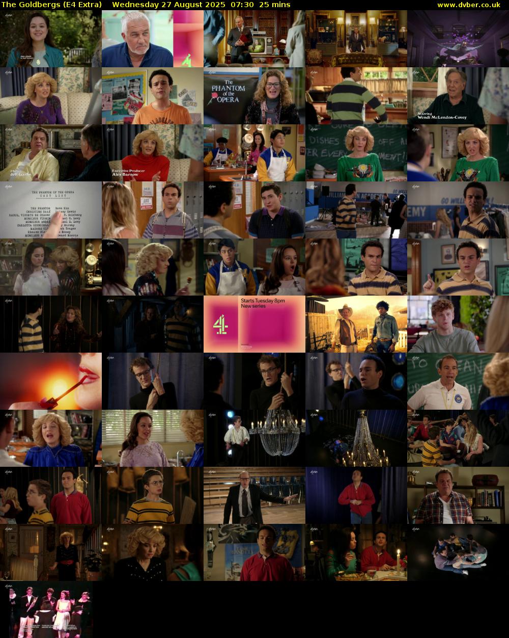 The Goldbergs (E4 Extra) Wednesday 27 August 2025 07:30 - 07:55