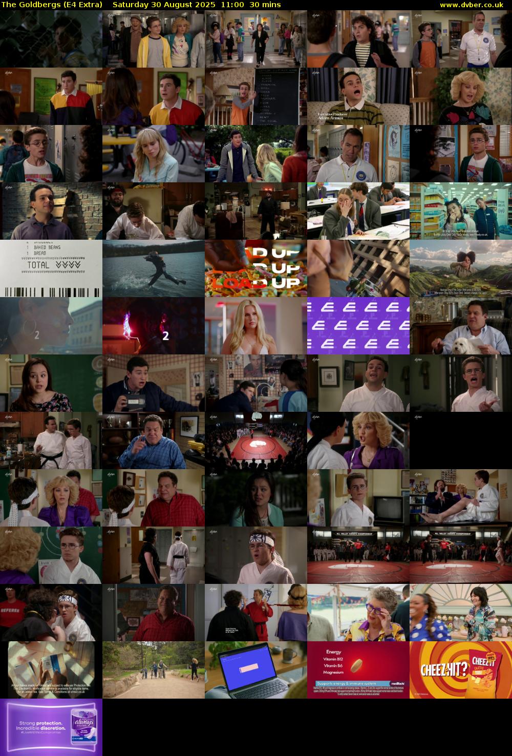 The Goldbergs (E4 Extra) Saturday 30 August 2025 11:00 - 11:30