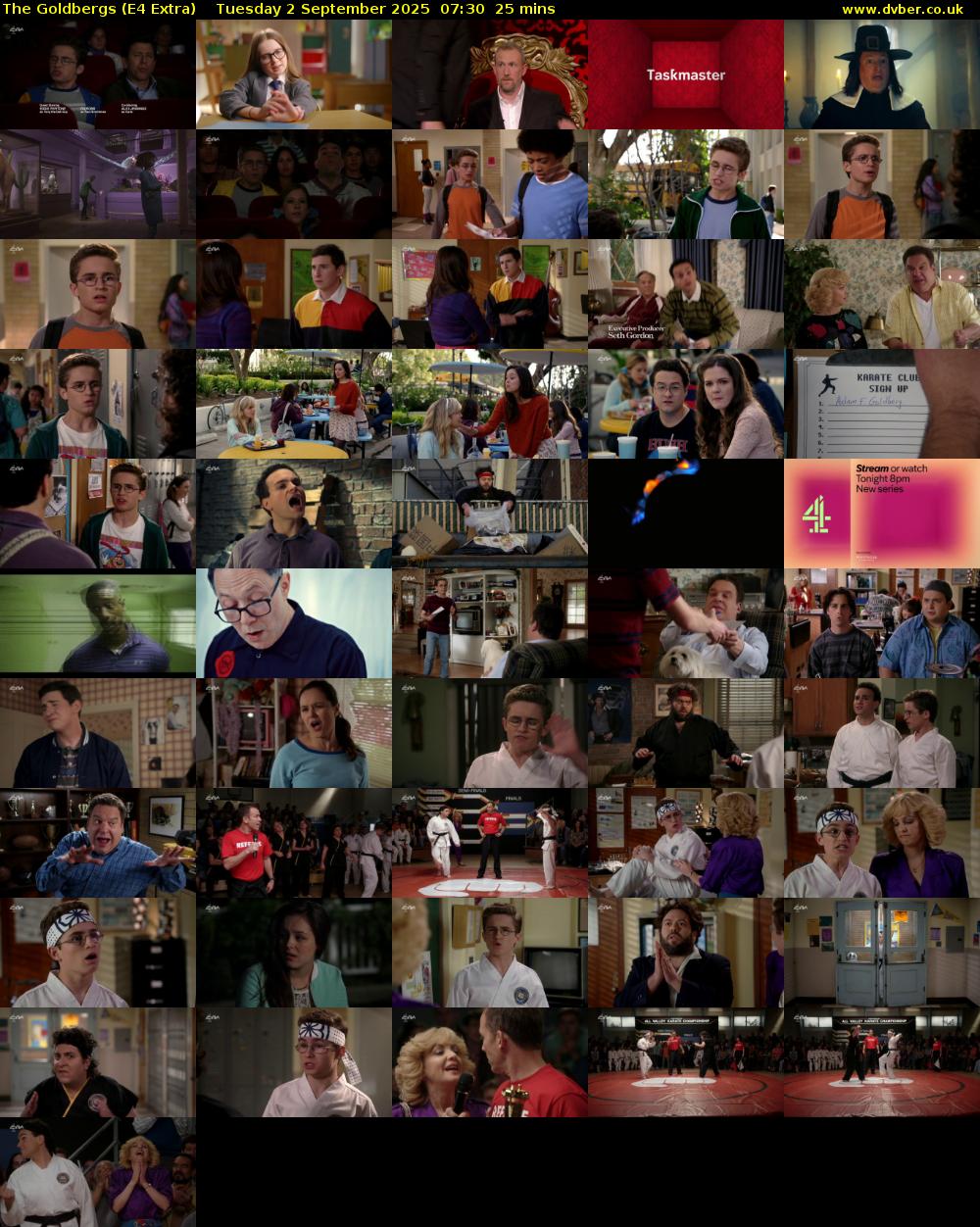 The Goldbergs (E4 Extra) Tuesday 2 September 2025 07:30 - 07:55