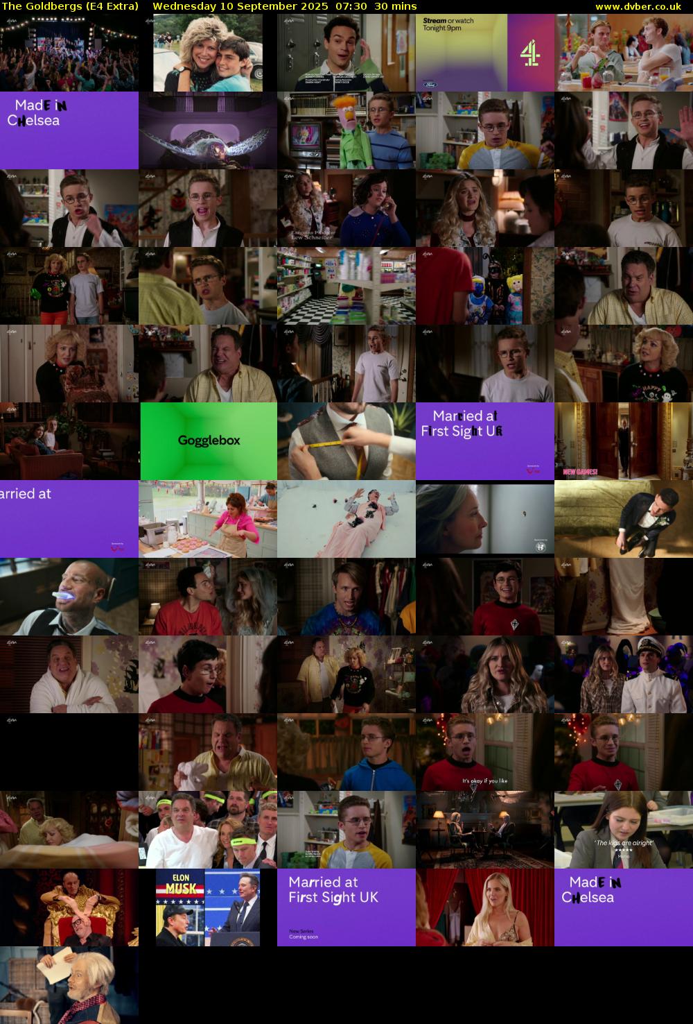 The Goldbergs (E4 Extra) Wednesday 10 September 2025 07:30 - 08:00