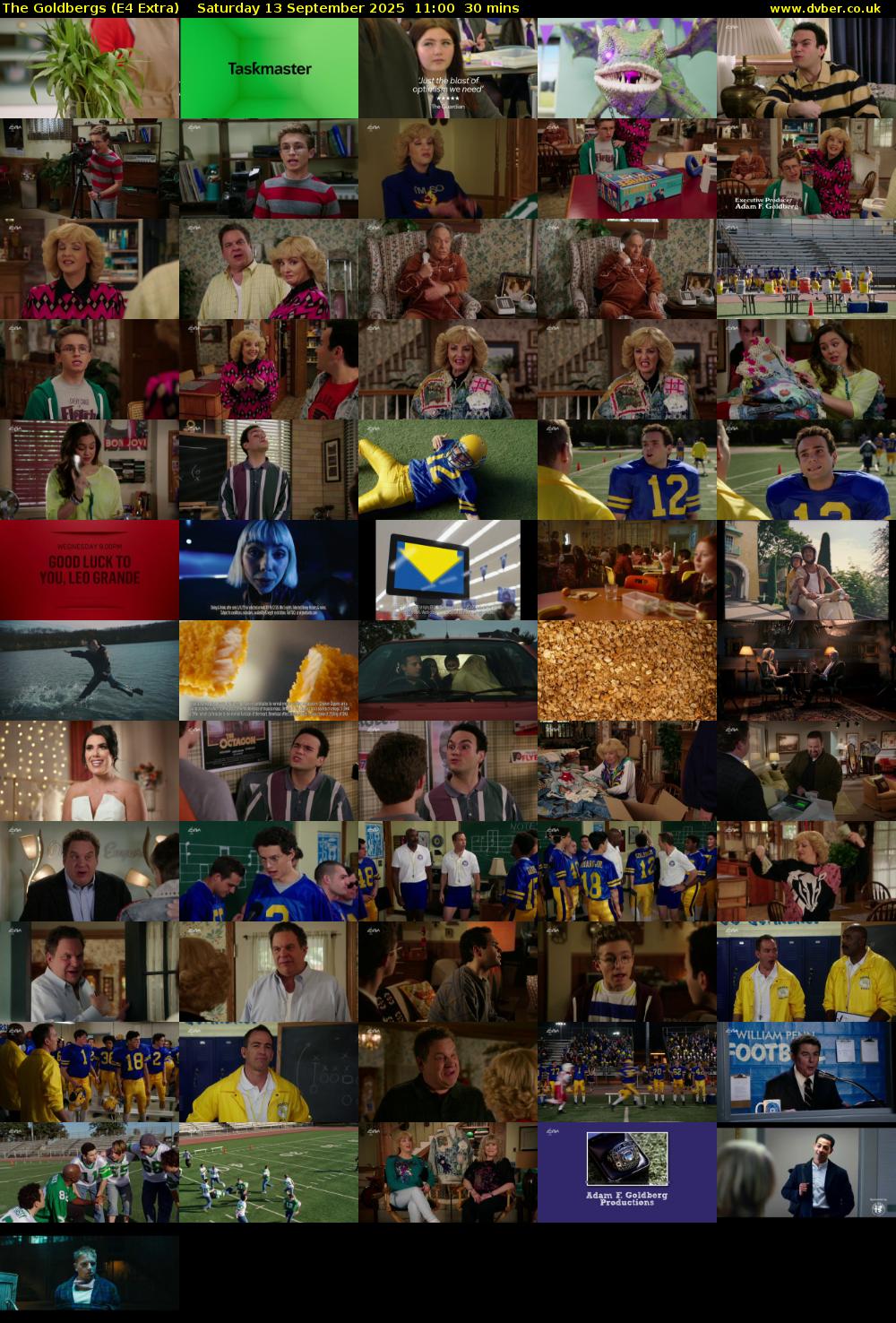 The Goldbergs (E4 Extra) Saturday 13 September 2025 11:00 - 11:30