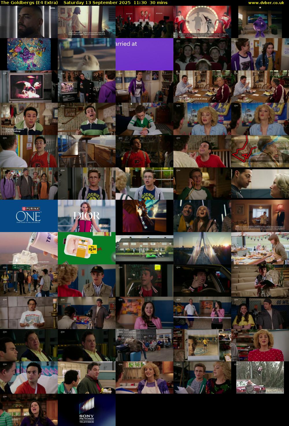 The Goldbergs (E4 Extra) Saturday 13 September 2025 11:30 - 12:00