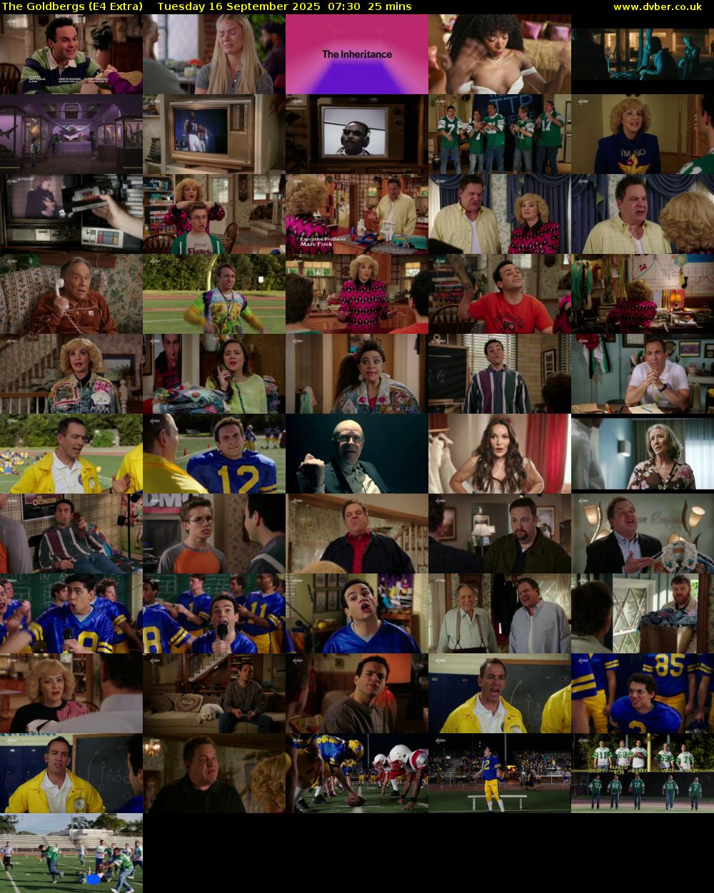 The Goldbergs (E4 Extra) Tuesday 16 September 2025 07:30 - 07:55