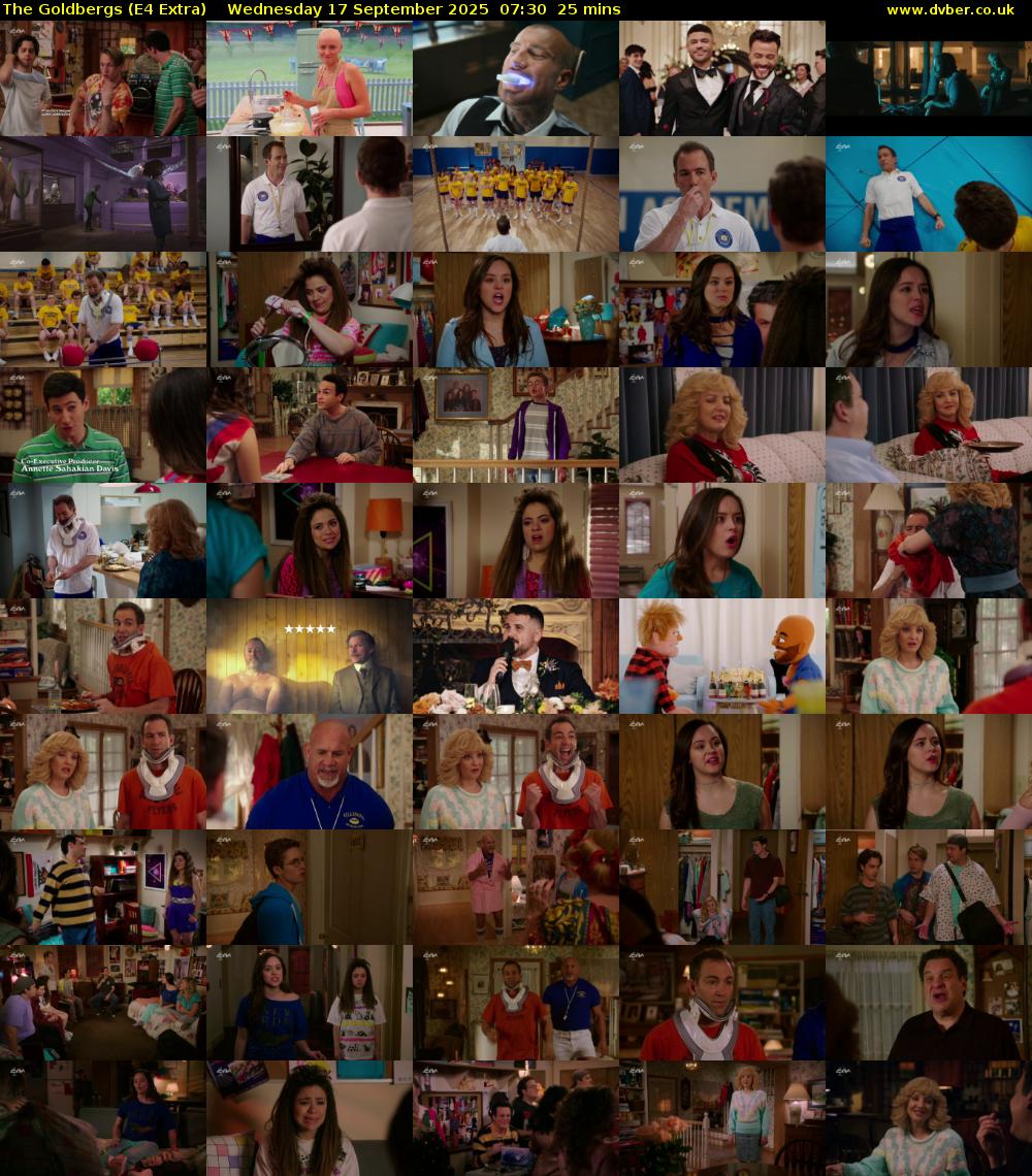 The Goldbergs (E4 Extra) Wednesday 17 September 2025 07:30 - 07:55