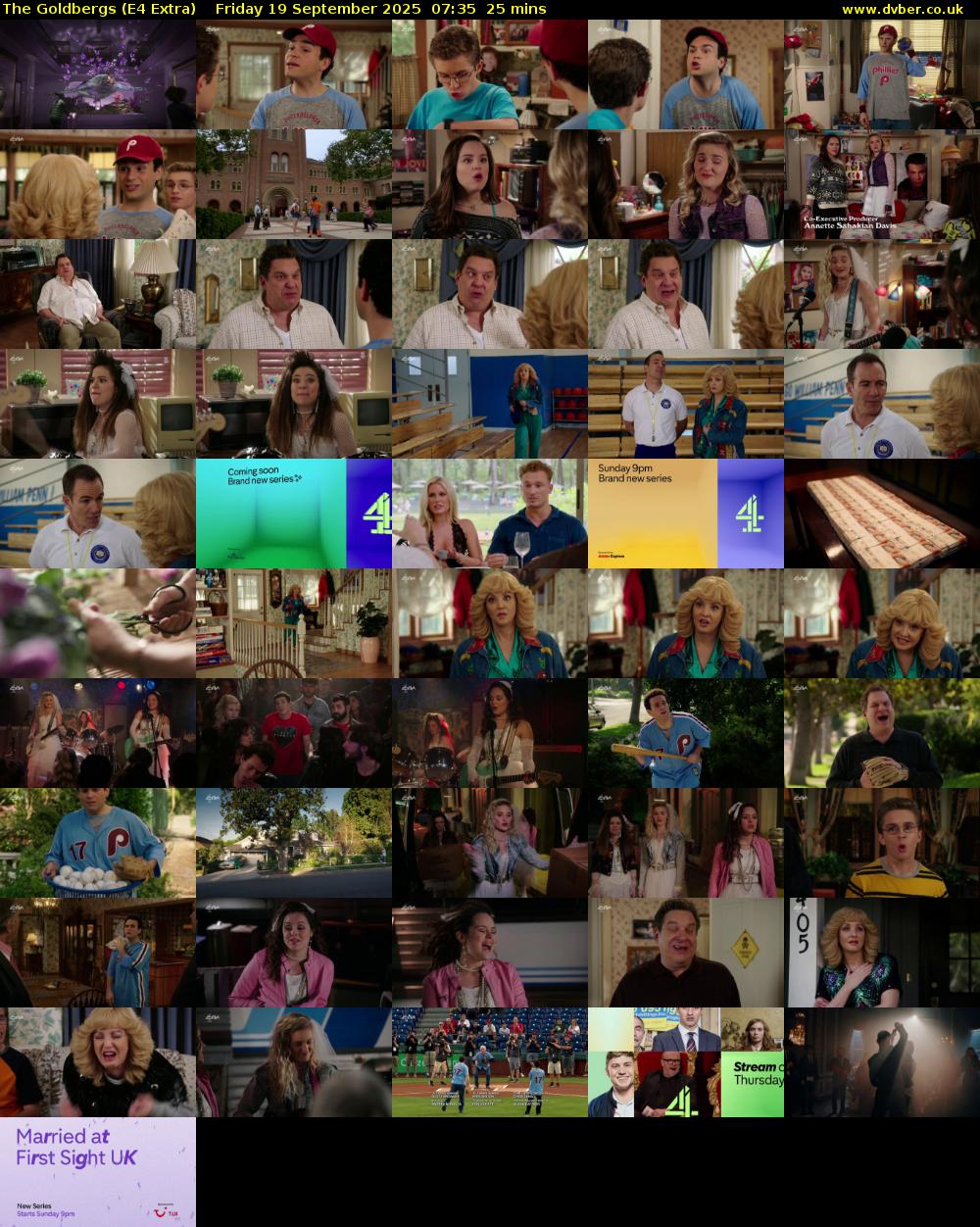 The Goldbergs (E4 Extra) Friday 19 September 2025 07:35 - 08:00