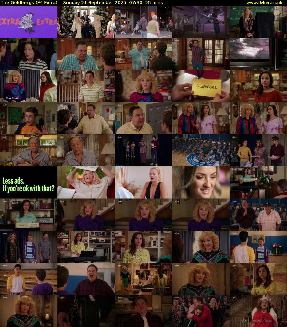 The Goldbergs (E4 Extra) Sunday 21 September 2025 07:30 - 07:55