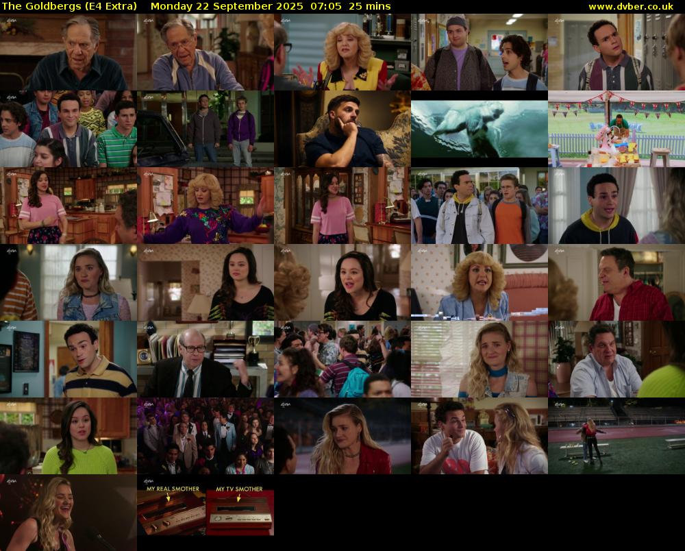 The Goldbergs (E4 Extra) Monday 22 September 2025 07:05 - 07:30
