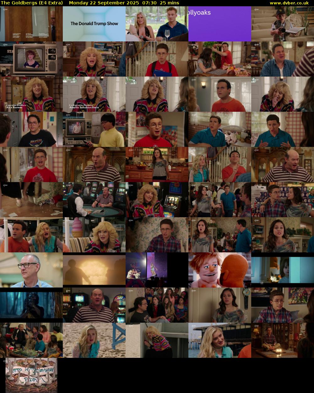 The Goldbergs (E4 Extra) Monday 22 September 2025 07:30 - 07:55