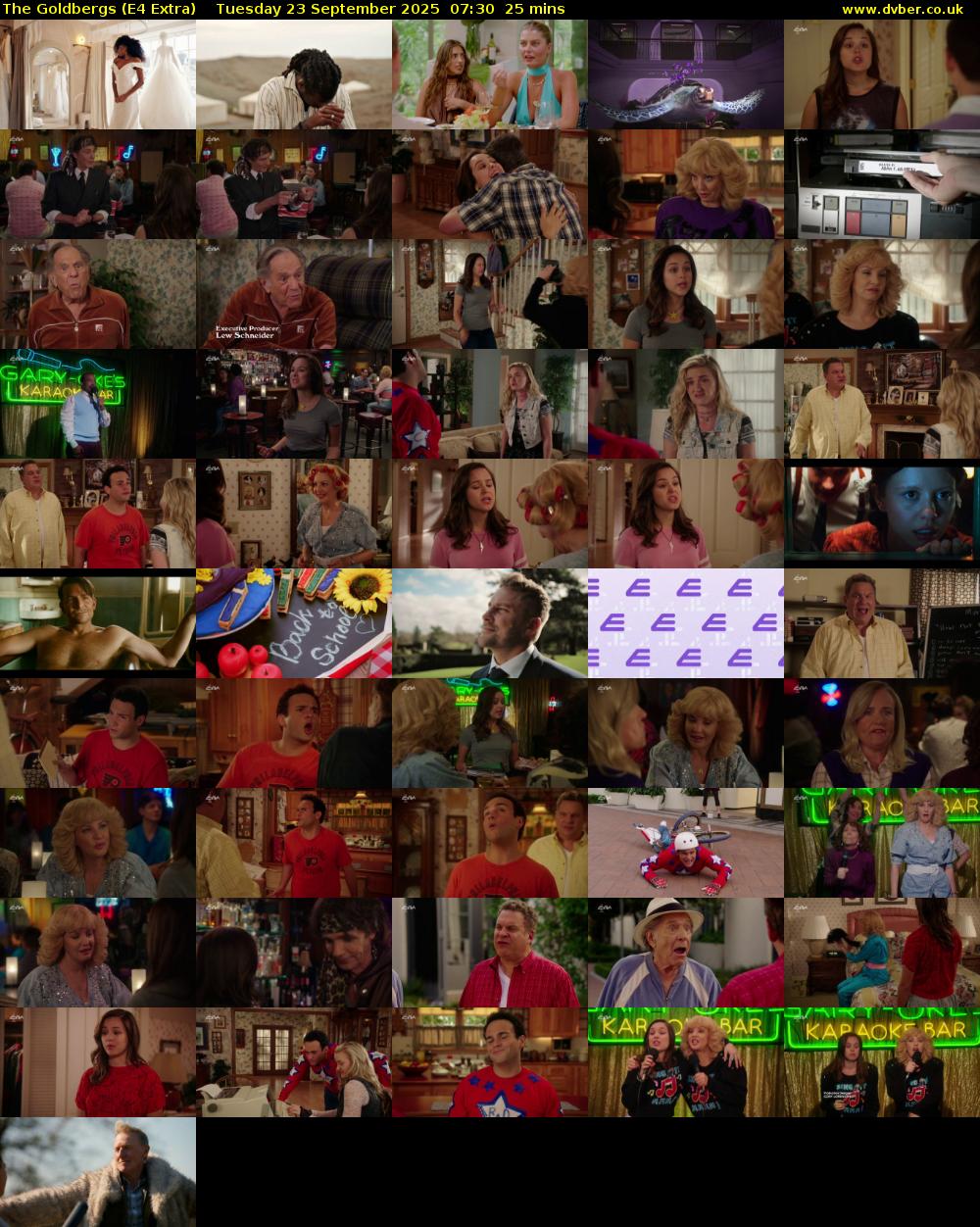 The Goldbergs (E4 Extra) Tuesday 23 September 2025 07:30 - 07:55