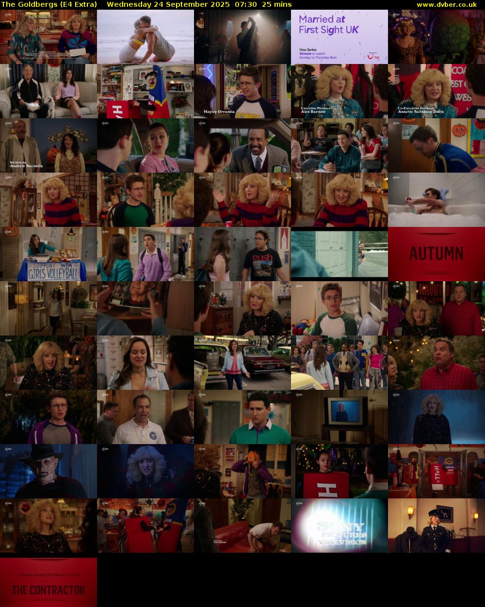 The Goldbergs (E4 Extra) Wednesday 24 September 2025 07:30 - 07:55