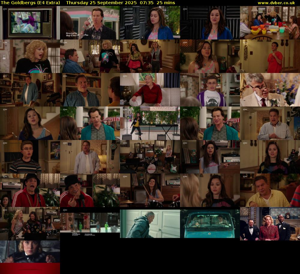 The Goldbergs (E4 Extra) Thursday 25 September 2025 07:35 - 08:00