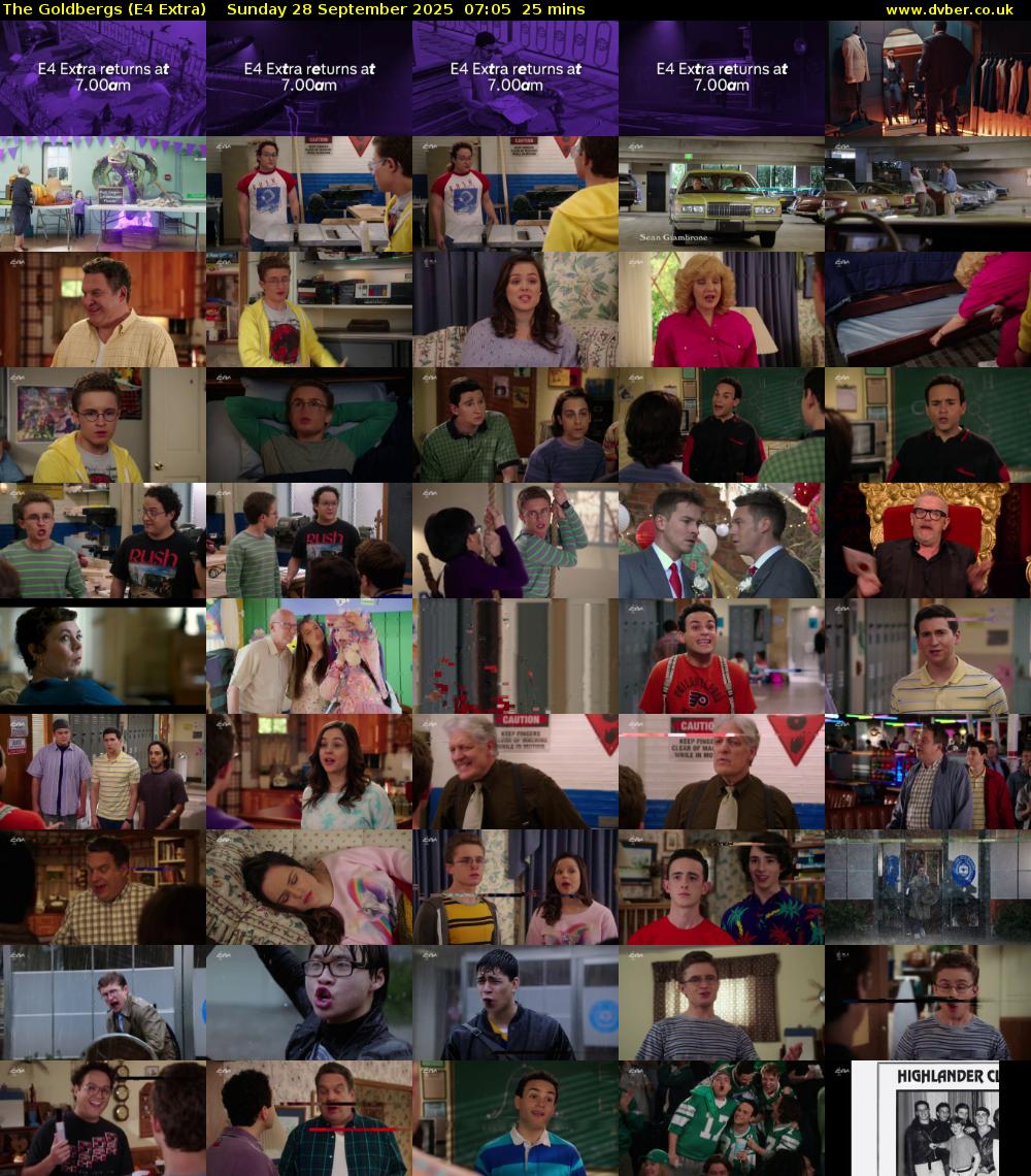 The Goldbergs (E4 Extra) Sunday 28 September 2025 07:05 - 07:30
