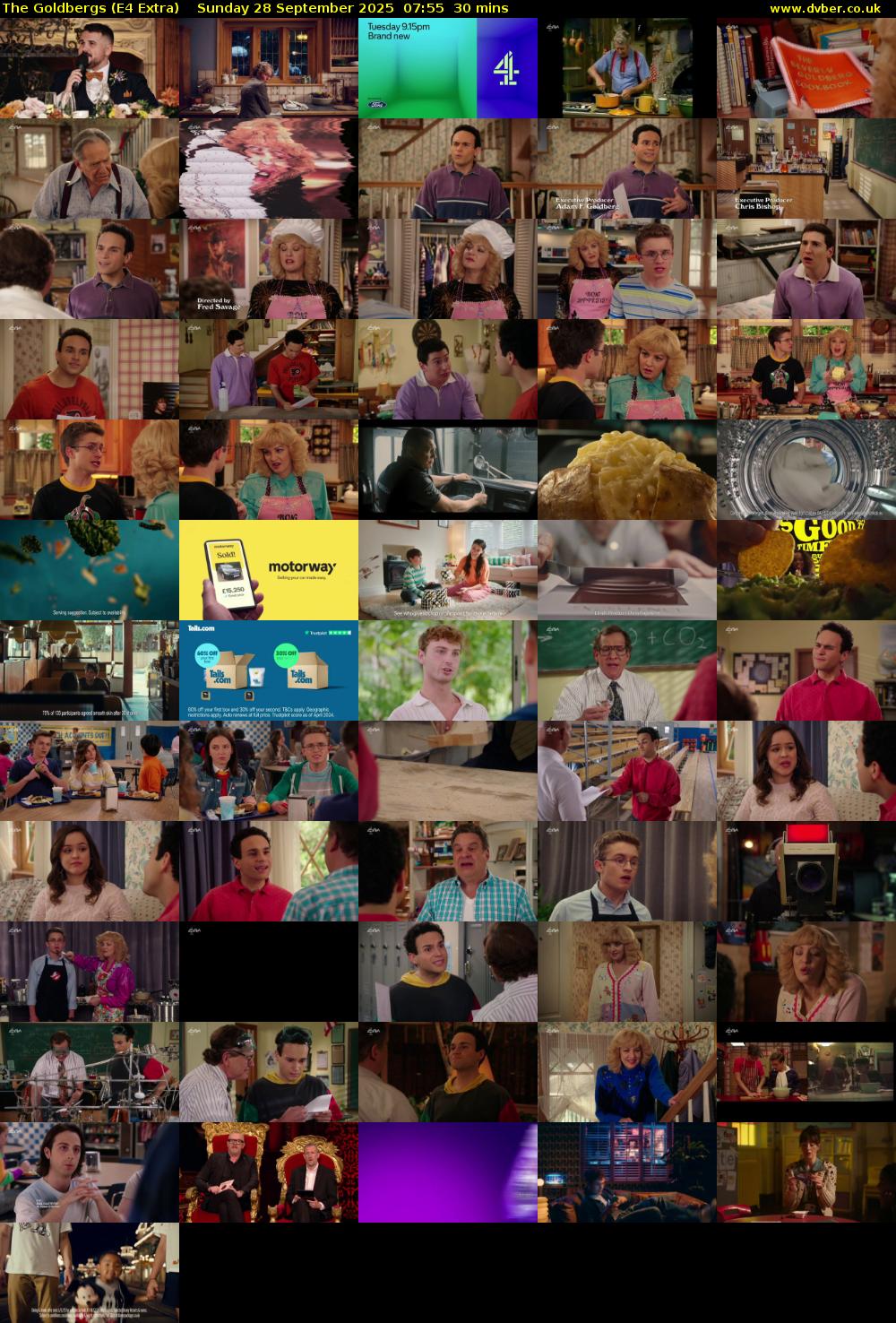 The Goldbergs (E4 Extra) Sunday 28 September 2025 07:55 - 08:25