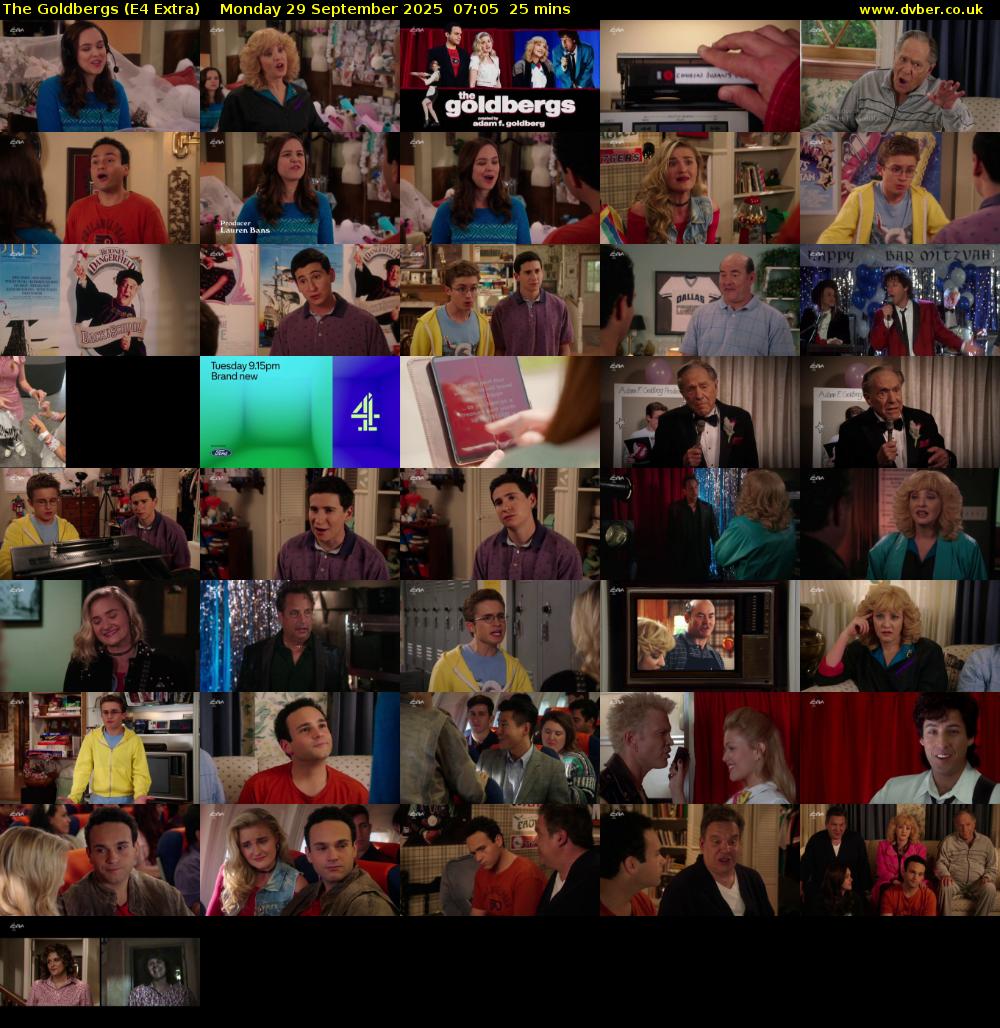 The Goldbergs (E4 Extra) Monday 29 September 2025 07:05 - 07:30