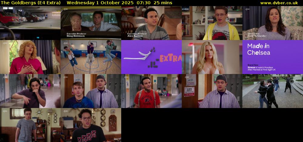 The Goldbergs (E4 Extra) Wednesday 1 October 2025 07:30 - 07:55