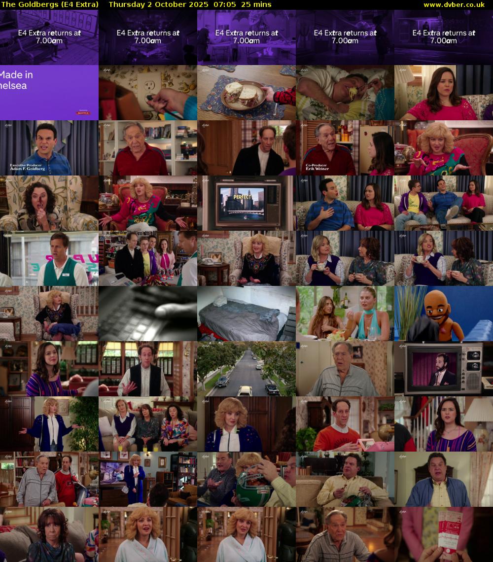 The Goldbergs (E4 Extra) Thursday 2 October 2025 07:05 - 07:30