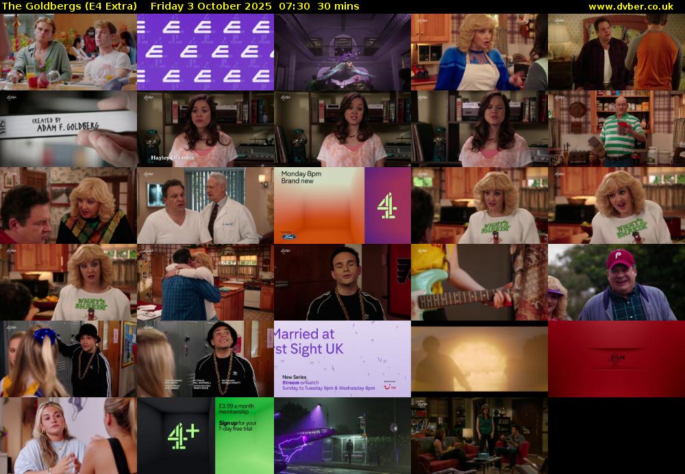 The Goldbergs (E4 Extra) Friday 3 October 2025 07:30 - 08:00
