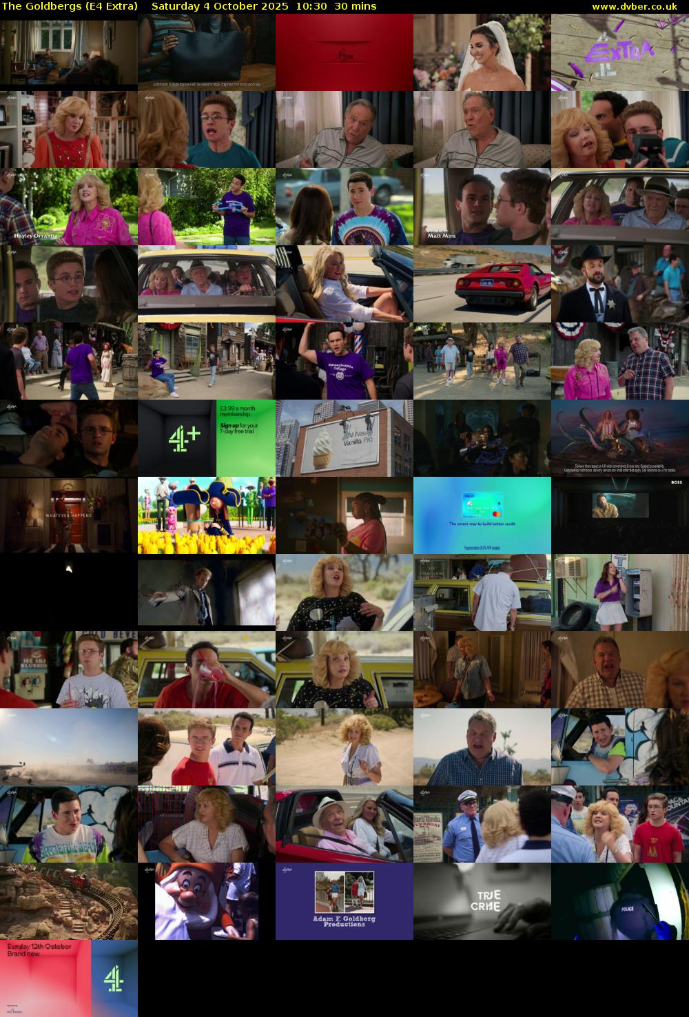 The Goldbergs (E4 Extra) Saturday 4 October 2025 10:30 - 11:00