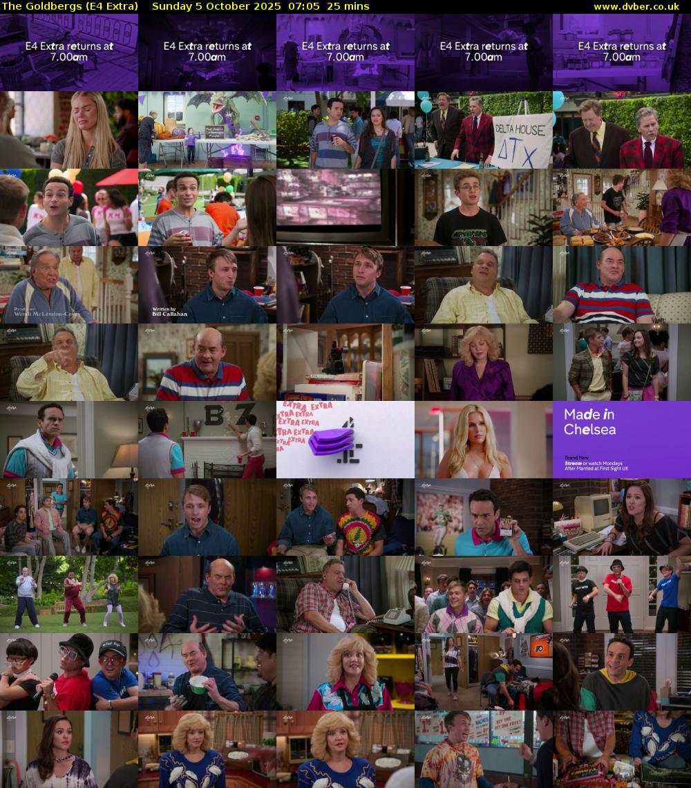The Goldbergs (E4 Extra) Sunday 5 October 2025 07:05 - 07:30