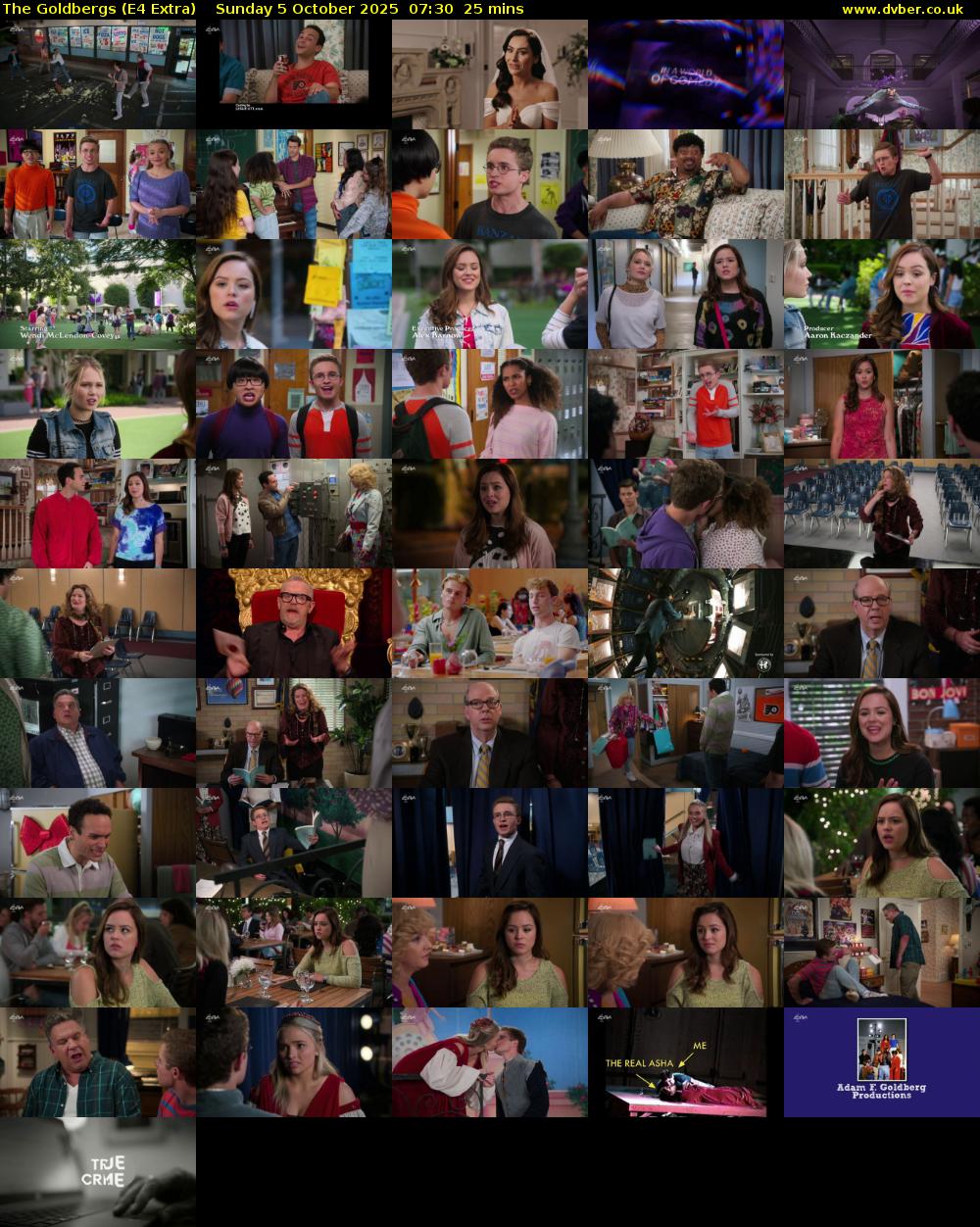 The Goldbergs (E4 Extra) Sunday 5 October 2025 07:30 - 07:55