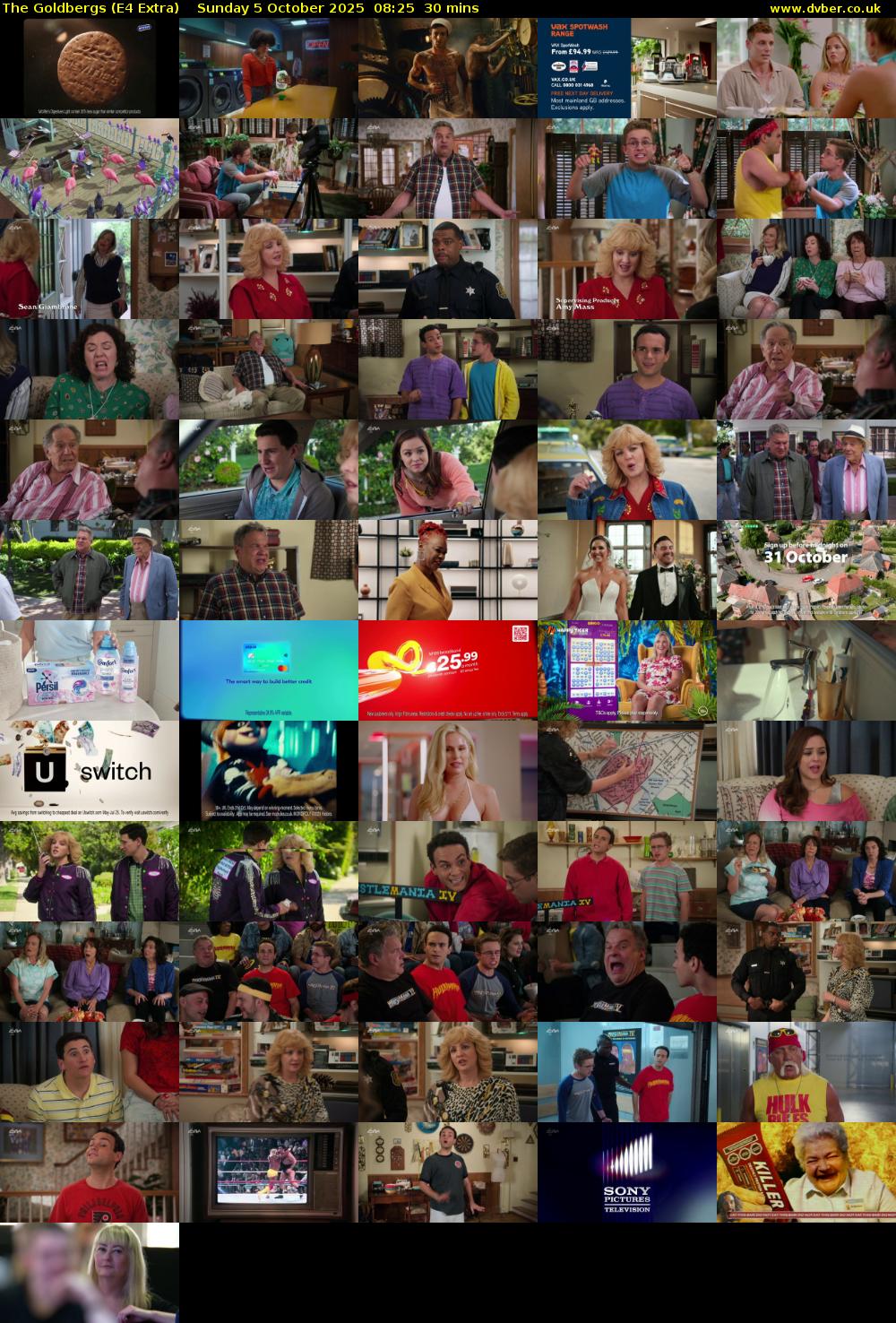The Goldbergs (E4 Extra) Sunday 5 October 2025 08:25 - 08:55