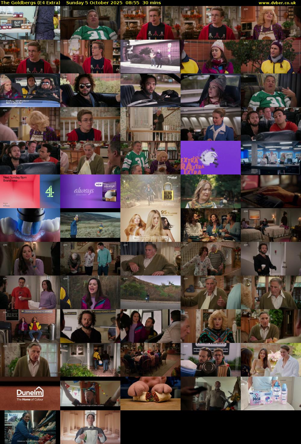 The Goldbergs (E4 Extra) Sunday 5 October 2025 08:55 - 09:25