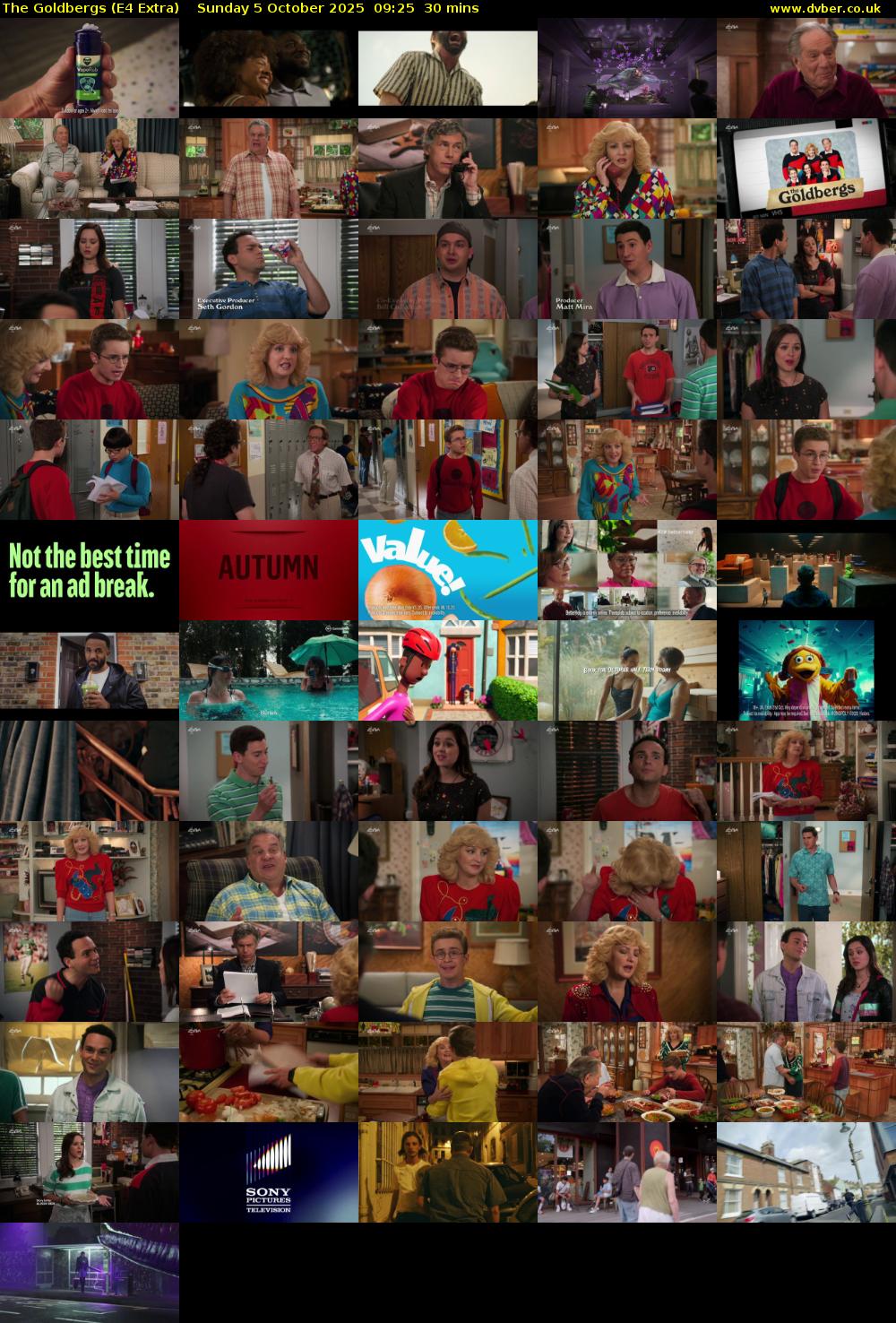 The Goldbergs (E4 Extra) Sunday 5 October 2025 09:25 - 09:55