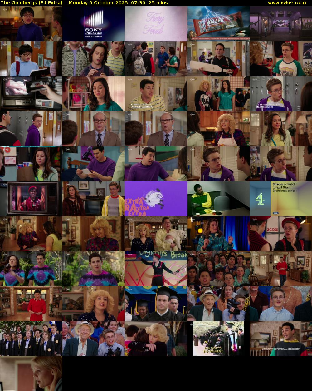 The Goldbergs (E4 Extra) Monday 6 October 2025 07:30 - 07:55
