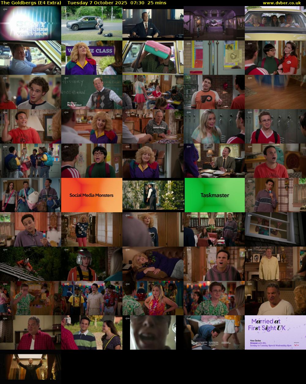The Goldbergs (E4 Extra) Tuesday 7 October 2025 07:30 - 07:55
