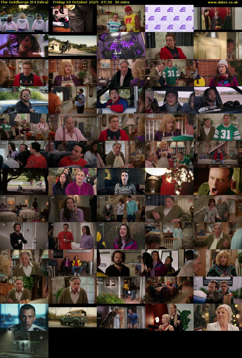 The Goldbergs (E4 Extra) Friday 10 October 2025 07:30 - 08:00