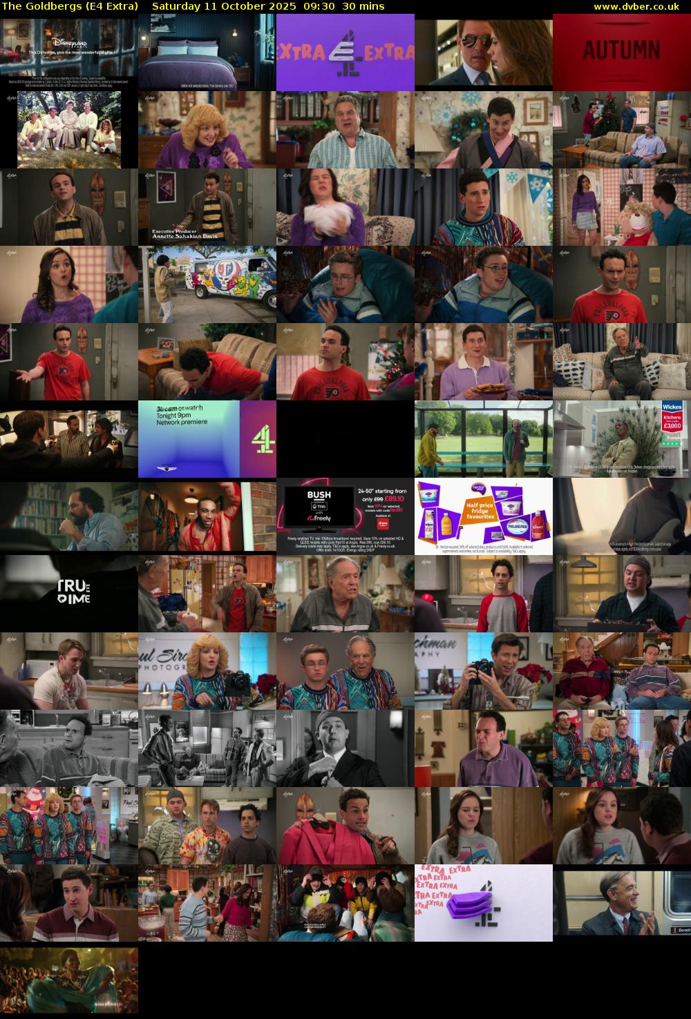 The Goldbergs (E4 Extra) Saturday 11 October 2025 09:30 - 10:00