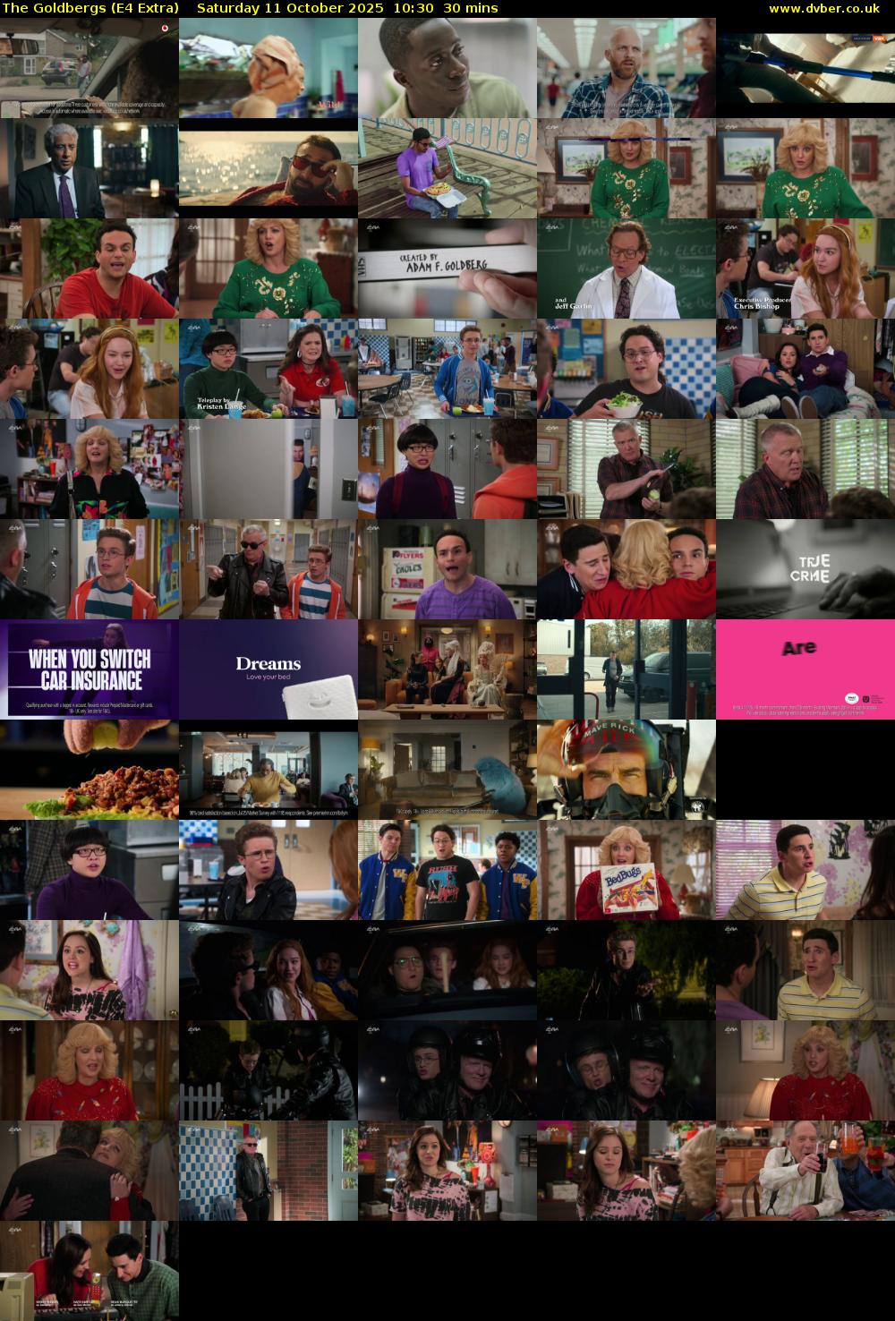 The Goldbergs (E4 Extra) Saturday 11 October 2025 10:30 - 11:00