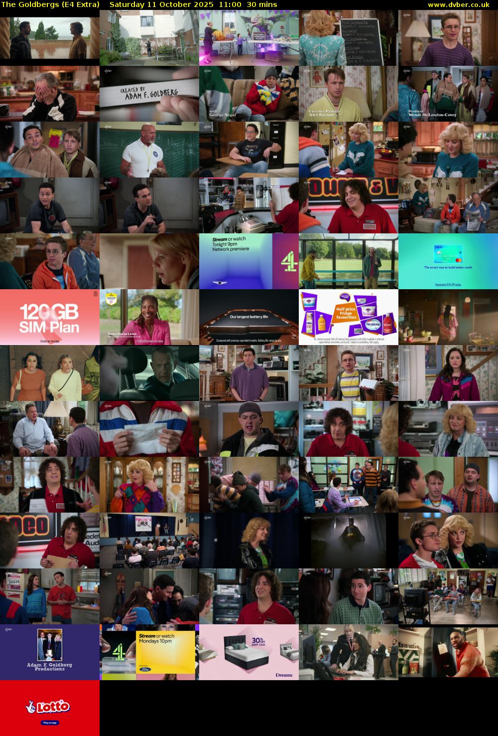 The Goldbergs (E4 Extra) Saturday 11 October 2025 11:00 - 11:30