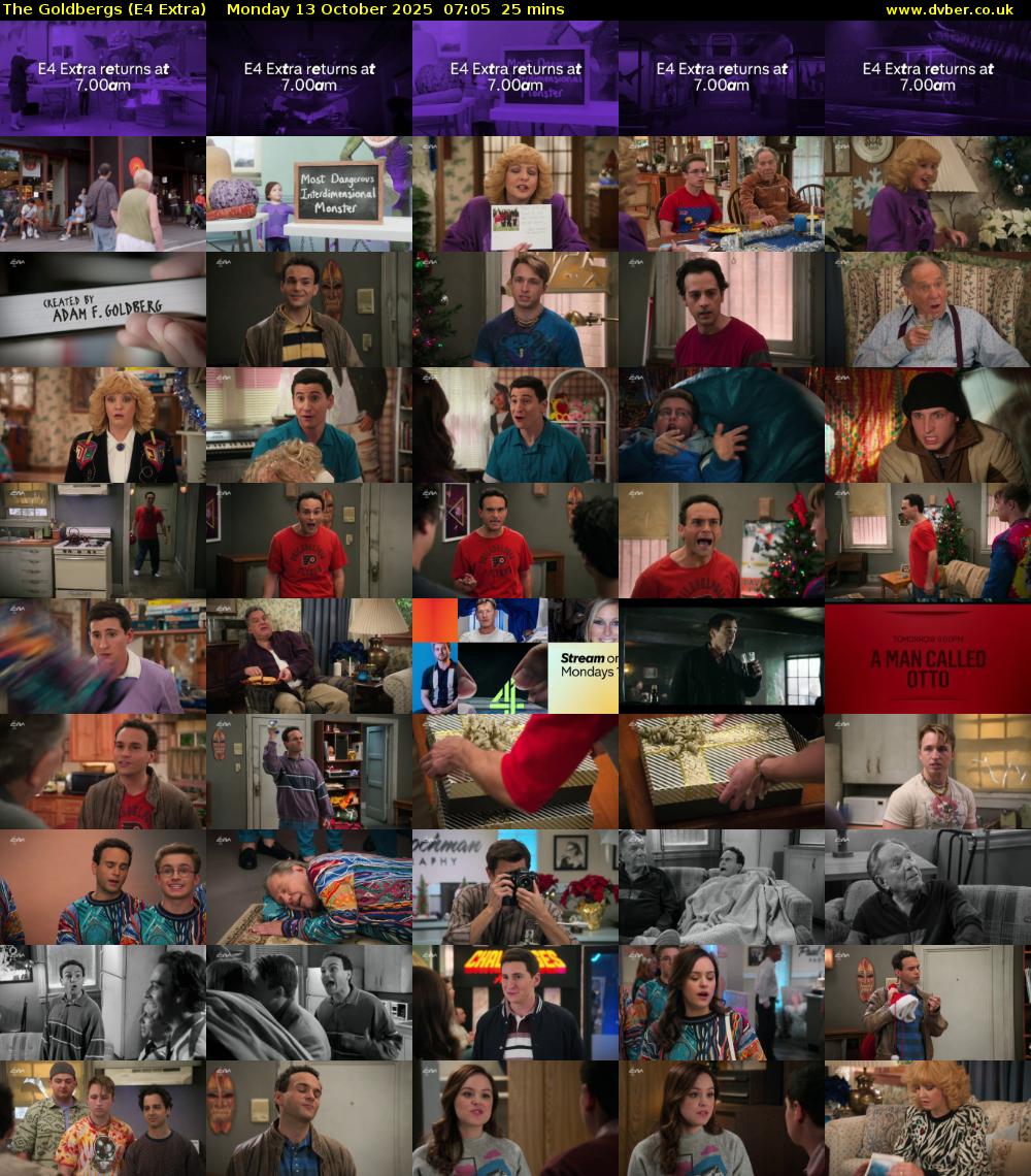 The Goldbergs (E4 Extra) Monday 13 October 2025 07:05 - 07:30