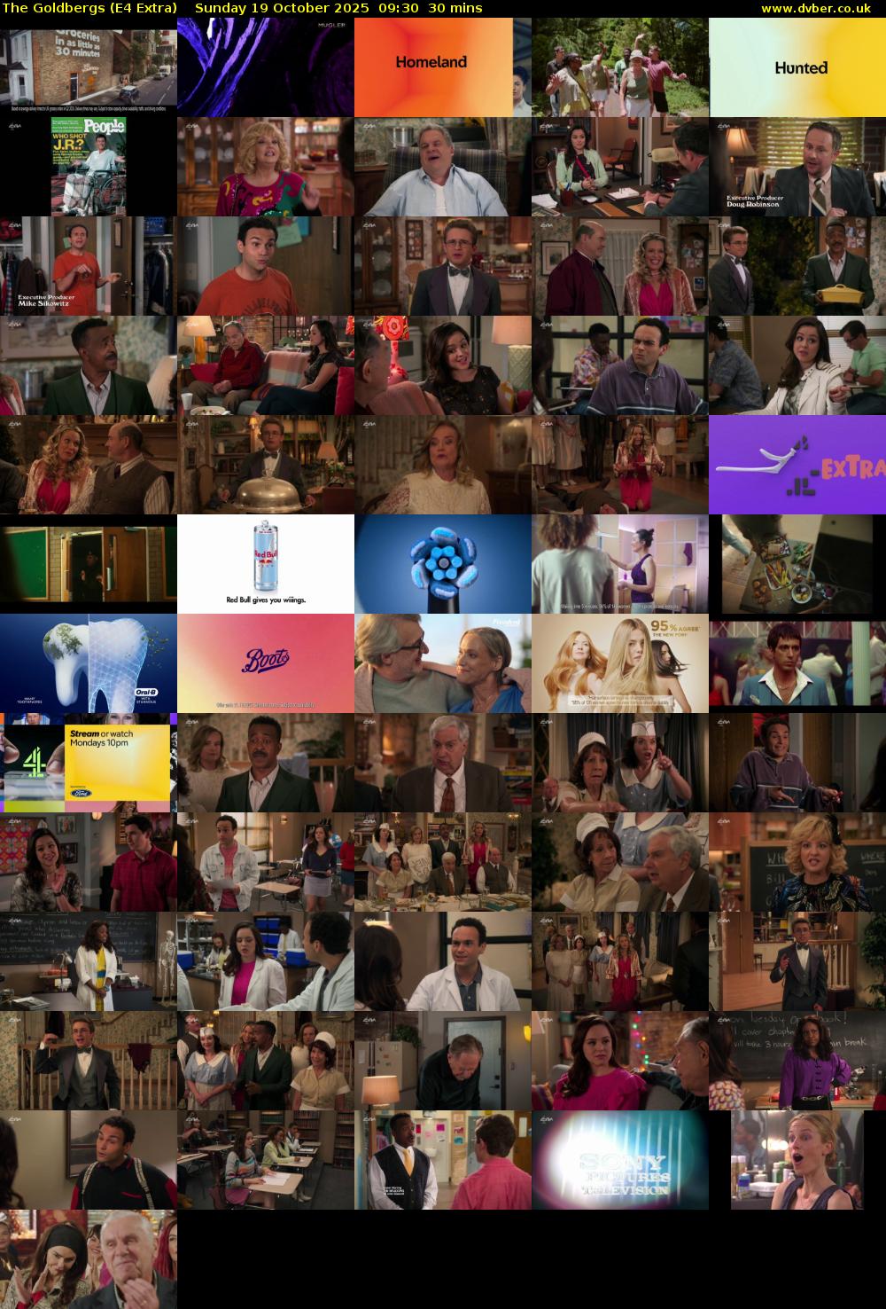 The Goldbergs (E4 Extra) Sunday 19 October 2025 09:30 - 10:00